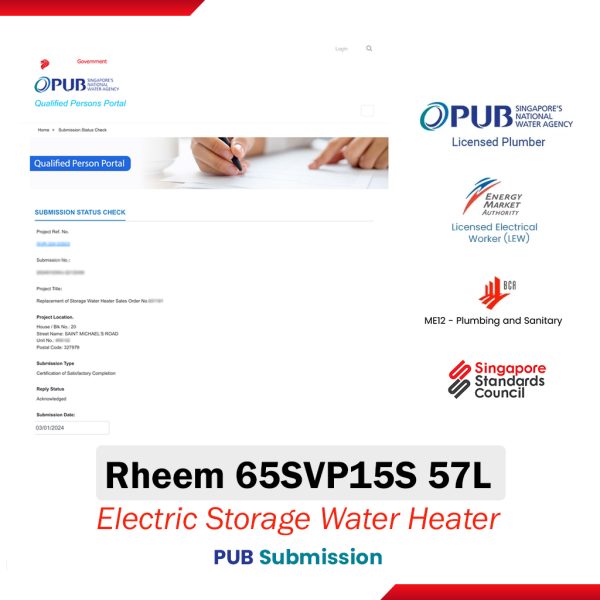 Rheem 65SVP15S Electric Storage Water Heater PUB Submission