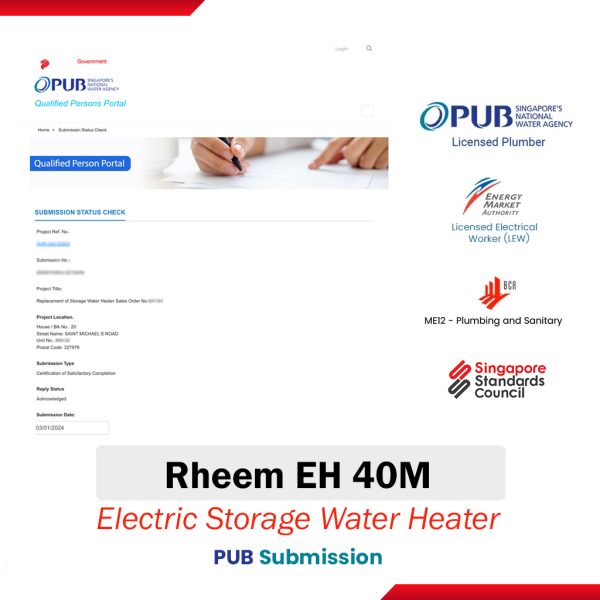 Rheem EH-40M Electric Storage Water Heater PUB Submission