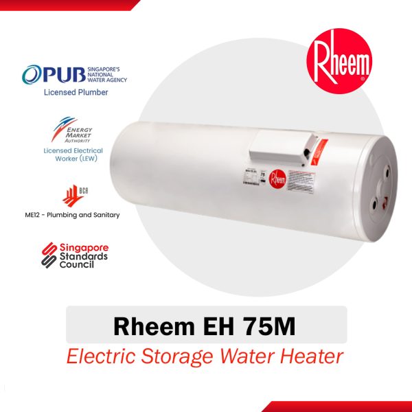 Rheem EH-75M Electric Stroage Water Heater