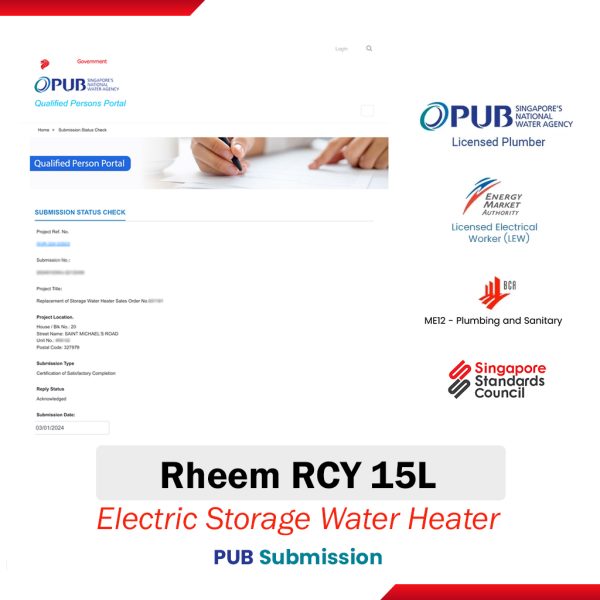 Rheem RCY 15L Electric Storage Water Heater PUB Submission